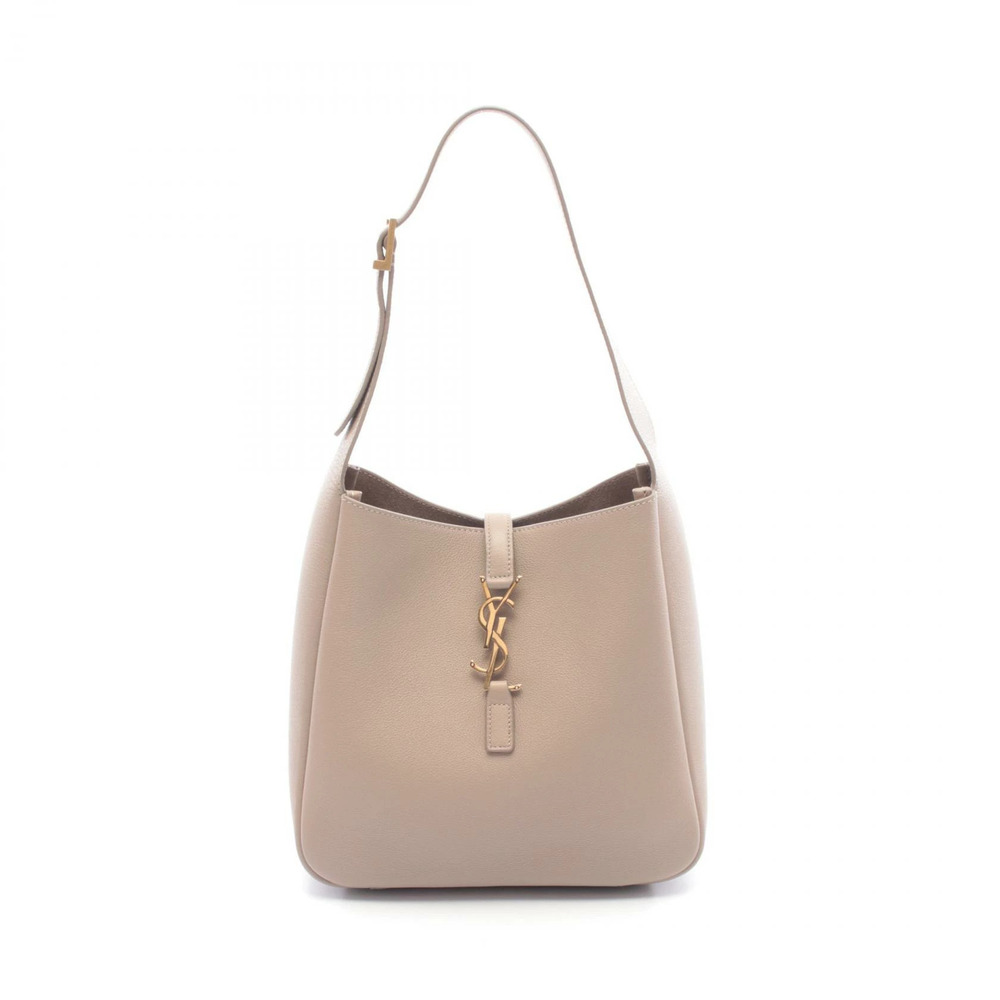 Saint Laurent Paris Le Shoulder Bag Leather Beige - Picture 1 of 4